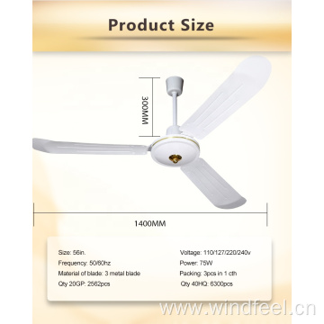 Big Power Ceiling fan with 3 Aluminum Blade